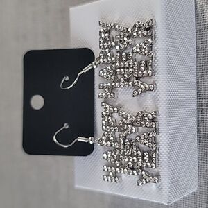 Sparkling Rhinestone Happy New Year Earrings
